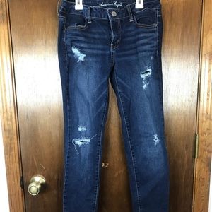 Distressed American Eagle Jeans